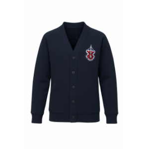 Holy Trinity Navy Sweat Cardigan