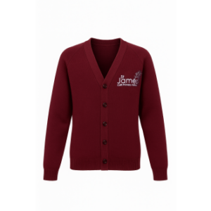 St James Maroon Cardigan